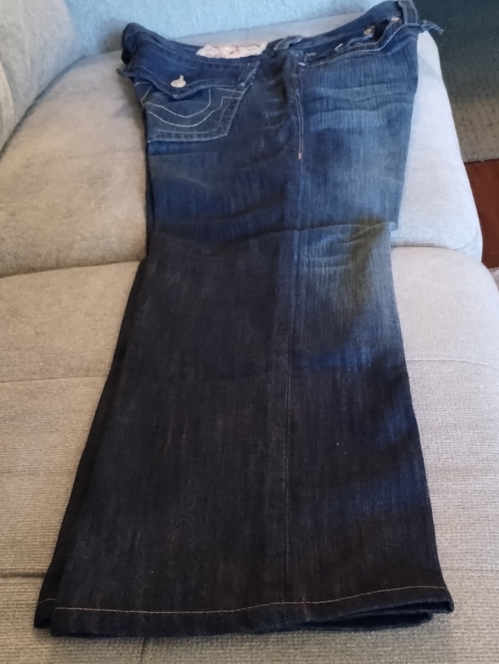 Dark Blue men's Bootcut Jeans